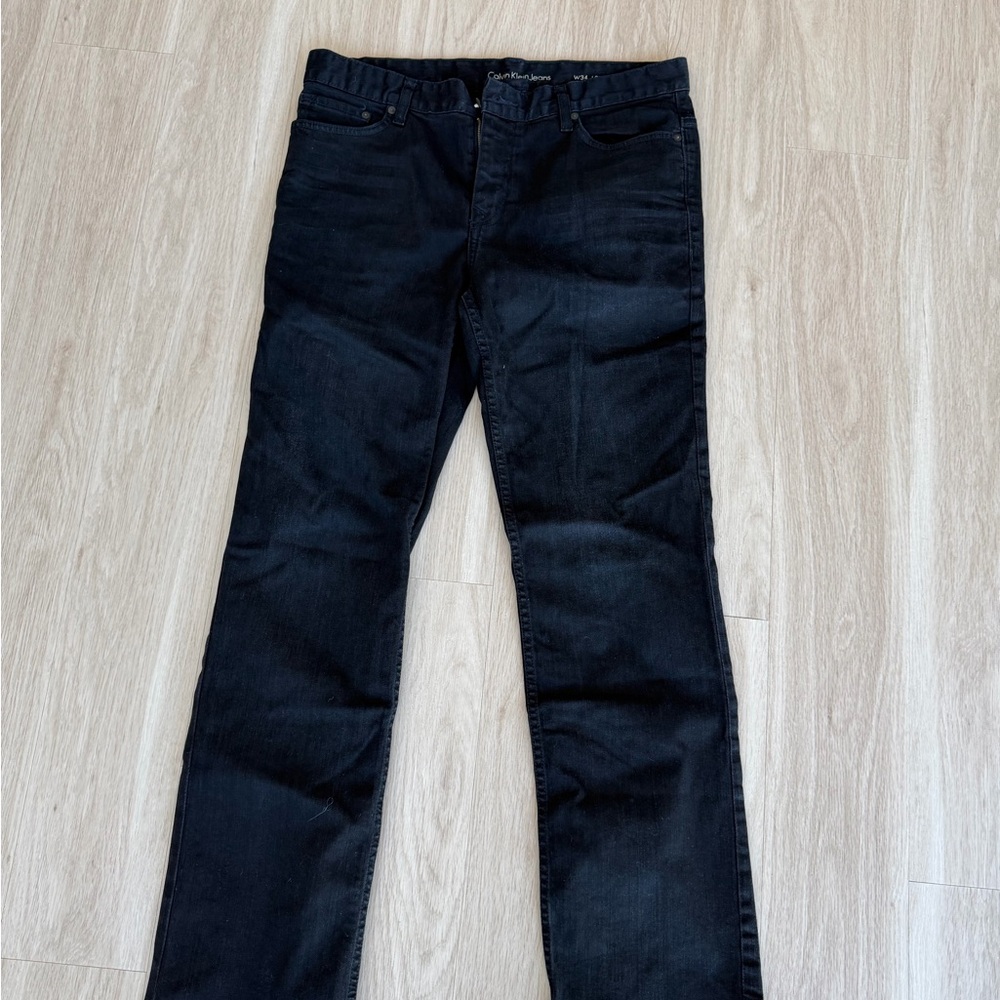Calvin Klein Jeans Men's Dark Denim Straight Jeans